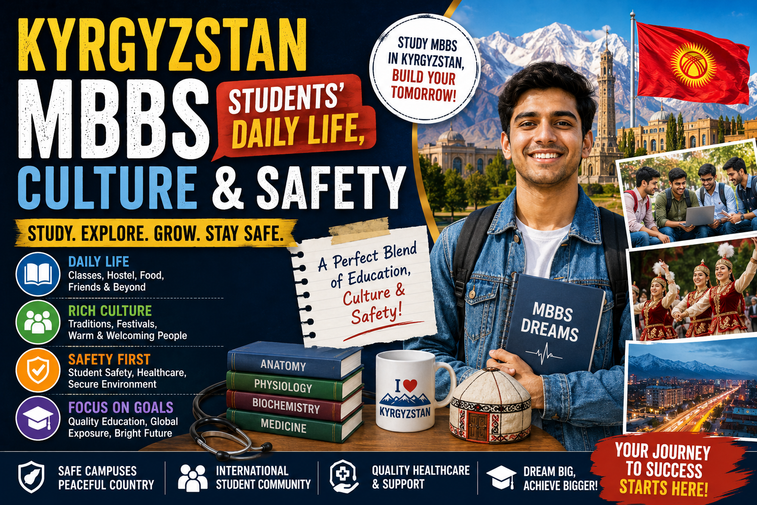 Kyrgyzstan MBBS Students Daily Life, Culture and Safety